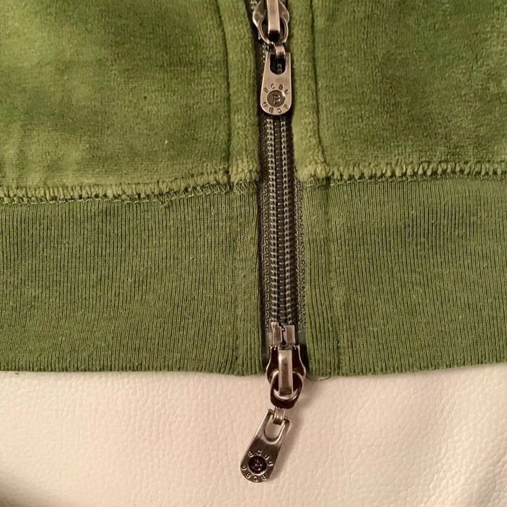 BCBG Maxazria Green Velour Suit Jacket Size M - Picture 16 of 16